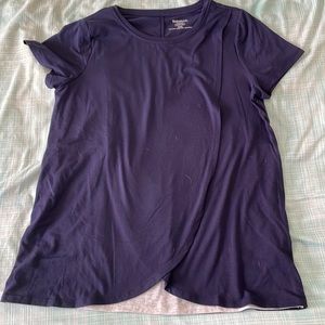 Navy maternity / nursing shirt